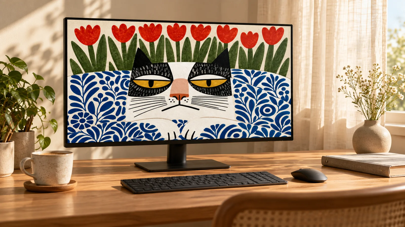 Desktop art display preview