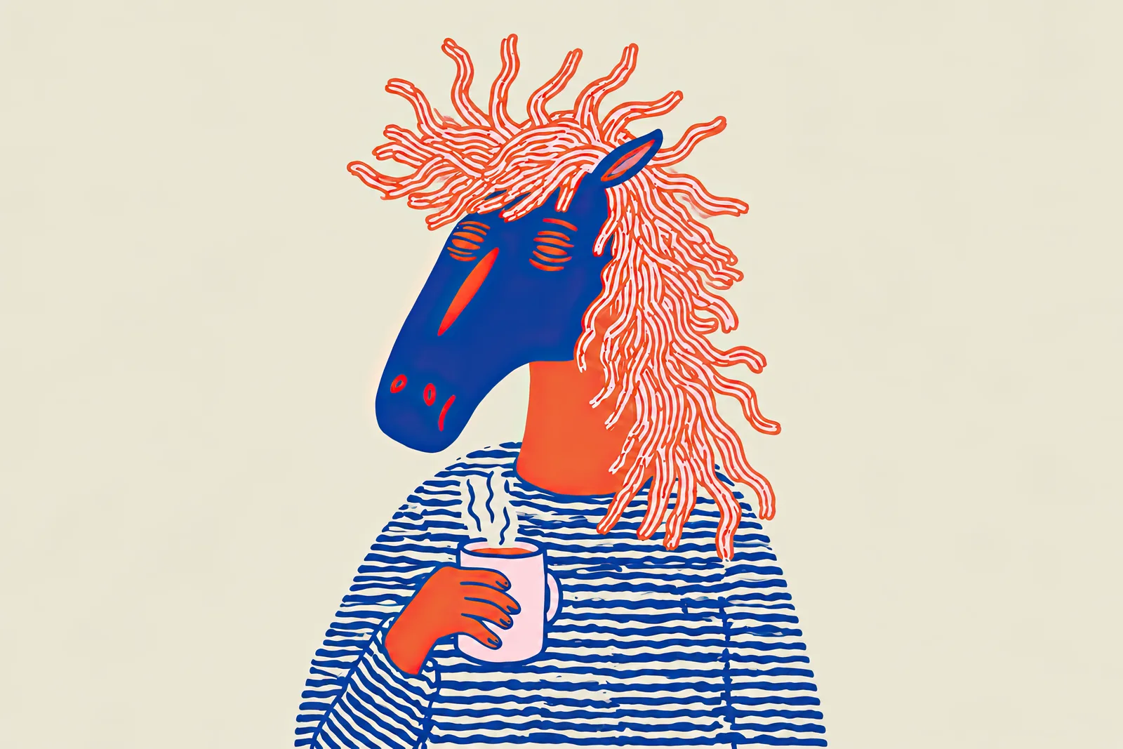 Blue Horse — landscape