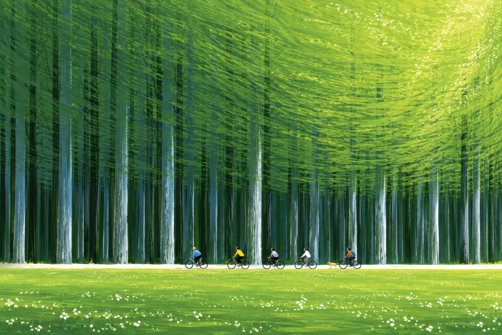 Bamboo Riders — landscape