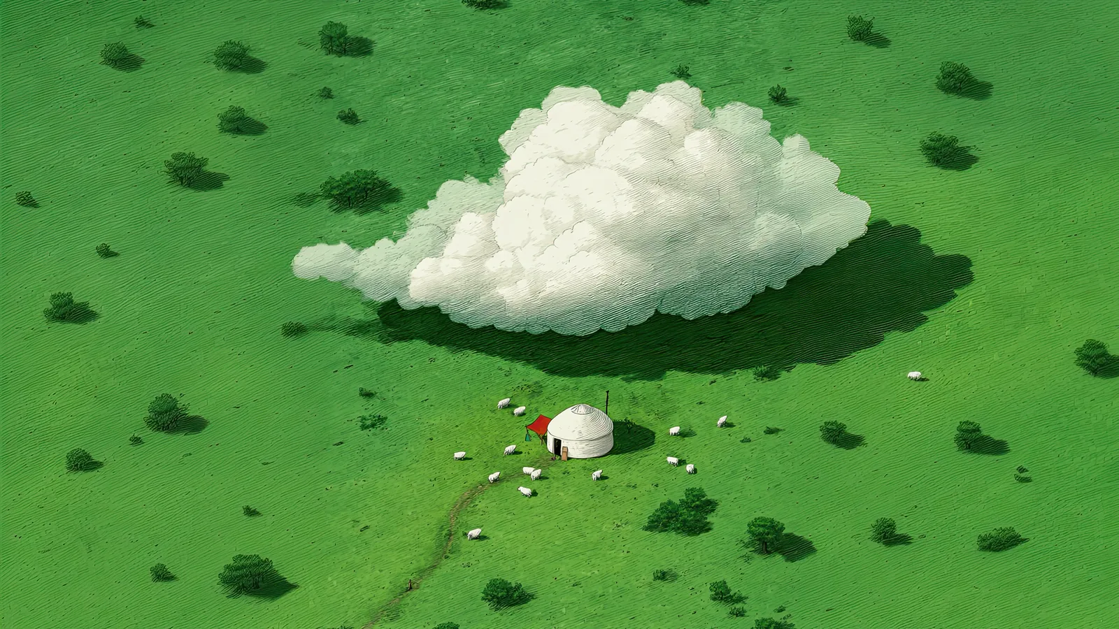 Clouds & Sheep — landscape