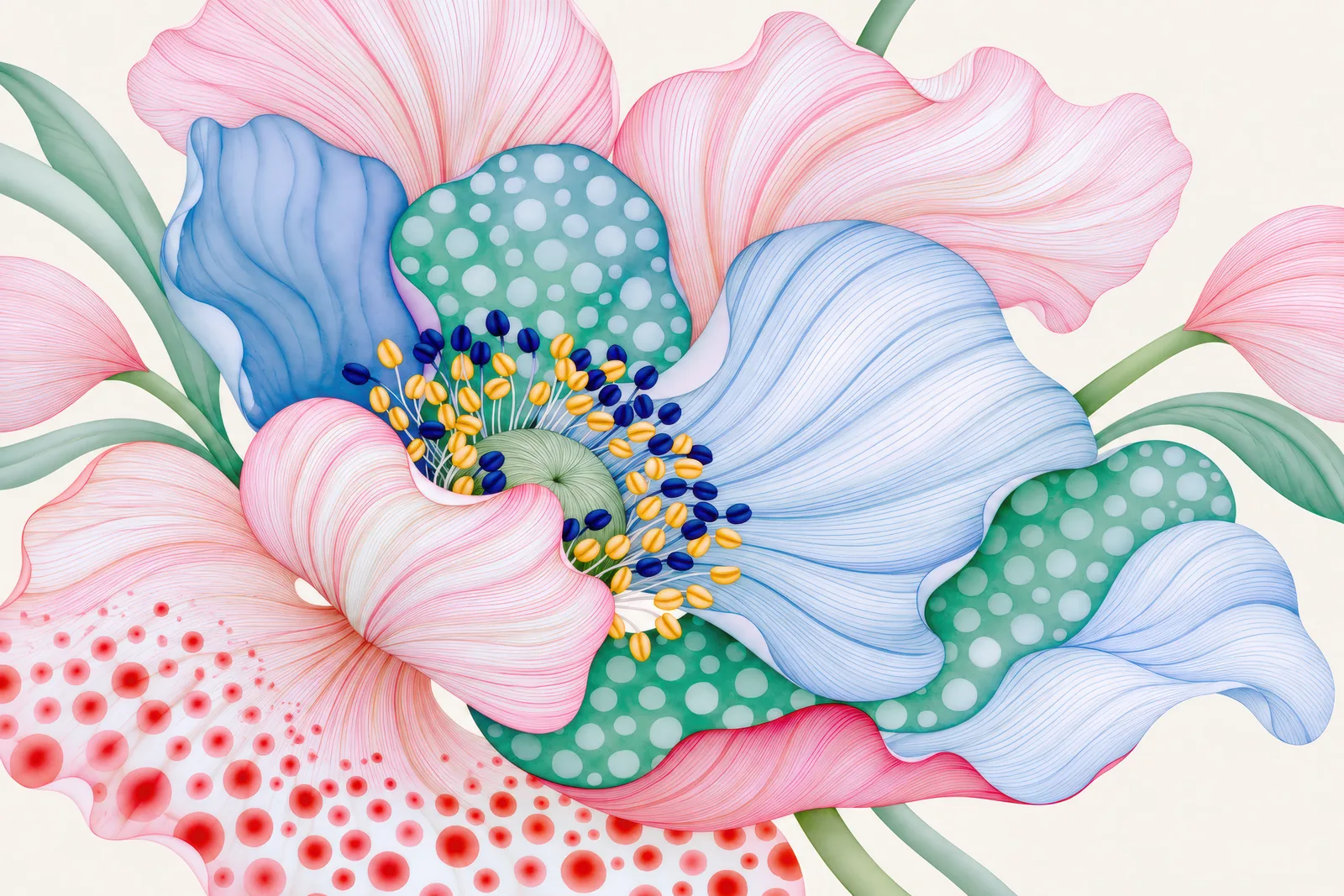 Pastel Petals landscape version