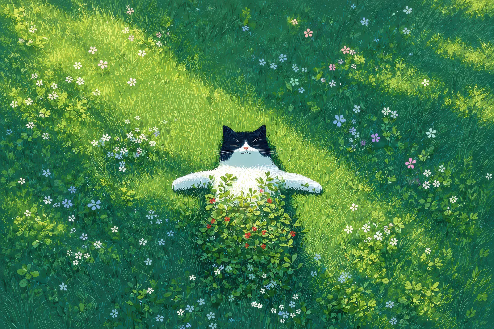 A Cat’s Dream landscape version