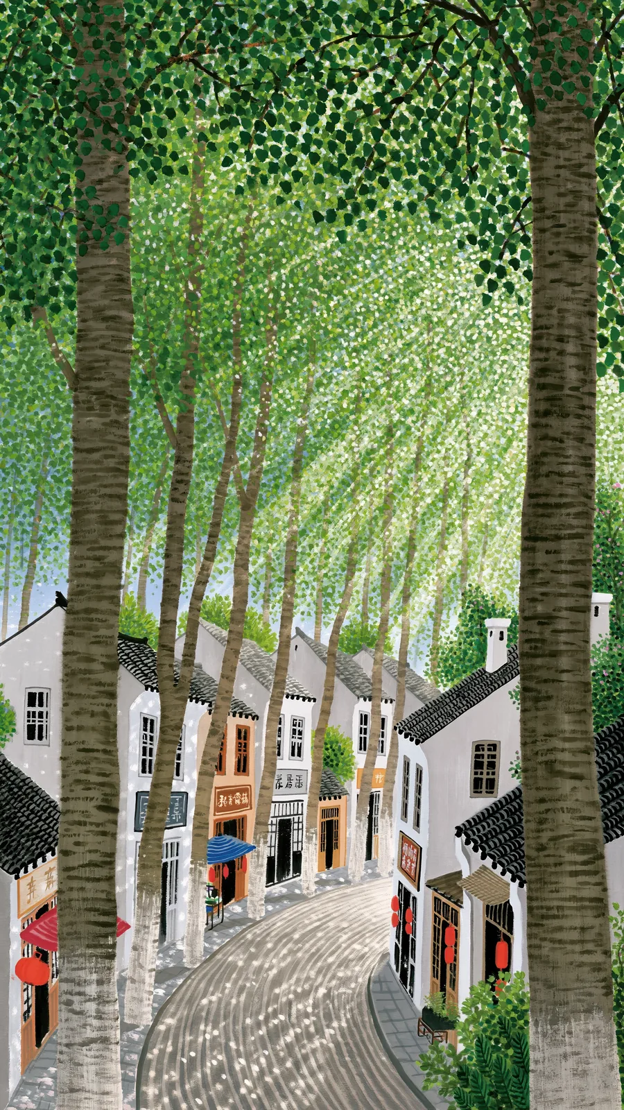 Old Village, Green Shade